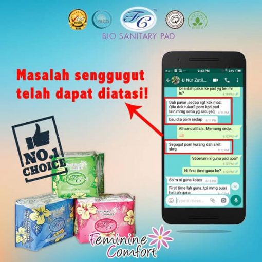 pad herba avail pantiliner tuala wanita
